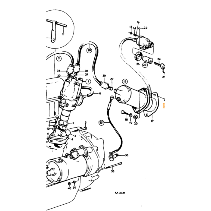 Volvo Spændingsregulator 12 Volt DC Type Model Bosch Volvo Varenummer 238640