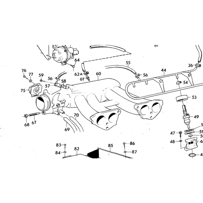 Volvo Indsprøjtningslufttrykssensor B20E+B30E D tronic (0 280 100 015) (0 280 100 010) 140+164+1800 BYTTE (depositum 100 euro) Volvo varenummer 243183