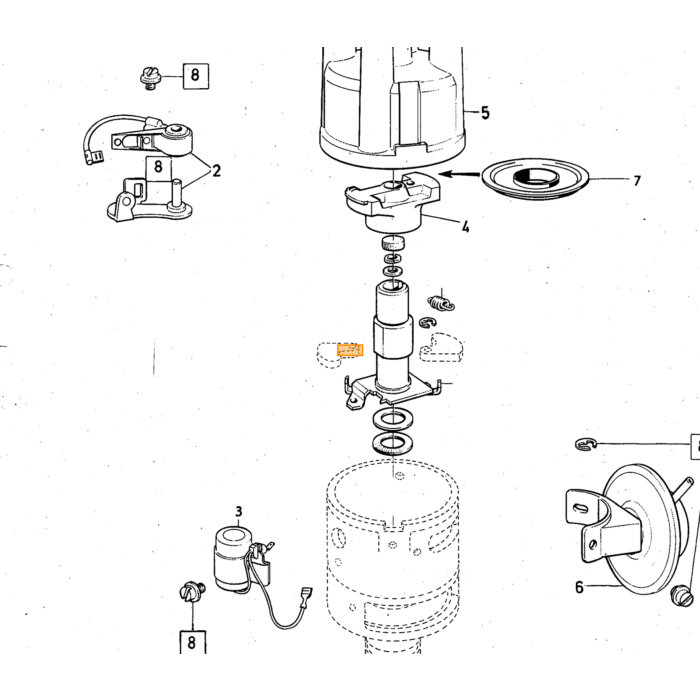 Volvo Rotor B18+B20A+B20E 1965+ B30A+B21A+B19A+B23A (0300900029) 140 145 164 240 340-360 900 95 96 99 Amazon 121 Amazon 122 S Amazon 220 P1800 P1800 EP 1800 ES P 210 Duett Volvo varenummer 243903