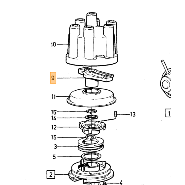 Volvo Rotor B27+B28 260+760+ (03009000770 Volvo varenr. 243922