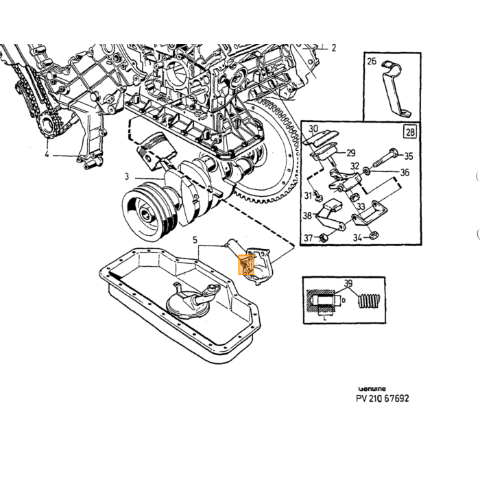 Volvo Pakningssæt topstykke B17E + B19E + B21E + F og FT 240 340-360 Volvo varenummer 270677
