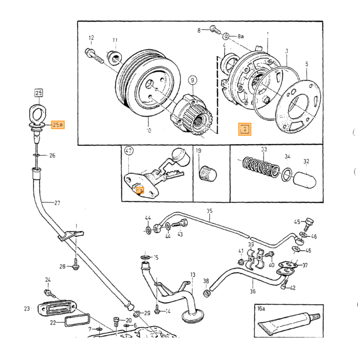 Volvo Oliepumpe Pakningssæt Volvo 850 960 S90 V90 C70 S70 V70 XC70 S40 V40 S80 Pakningssæt Volvo varenummer 271439