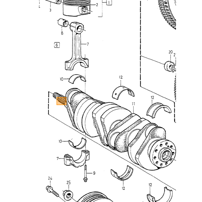 Volvo Stempelring STD 1 stempel AUDI VOLVO 100 850 A6 S70 S80 I -06 V70 I -00 V70 II 00-08 Volvo varenr. 271612