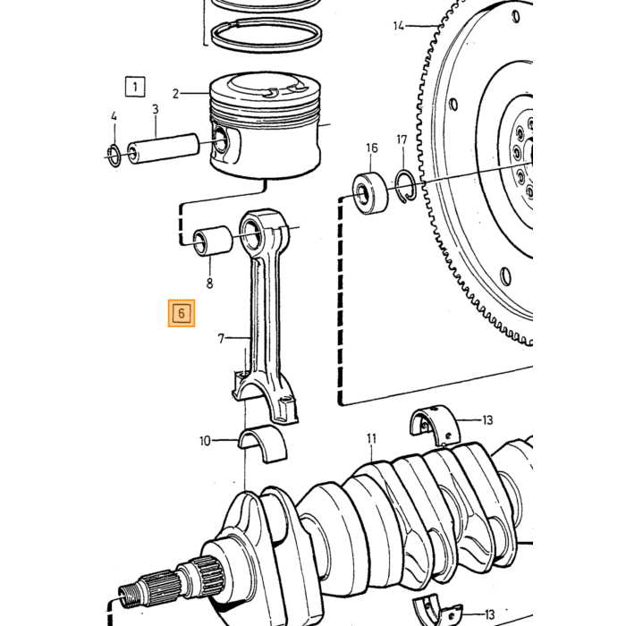 Volvo Stempelring STD 1 stempel AUDI VOLVO 100 850 A6 S70 S80 I -06 V70 I -00 V70 II 00-08 Volvo varenr. 271612