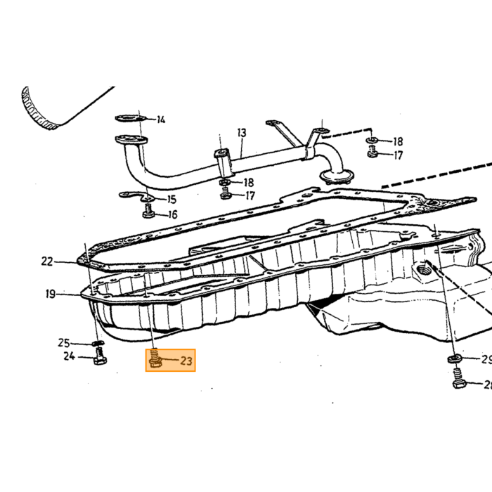 Volvo Oliepind 960+S90+V90 6 cyl -1998(8528486) 960 S90 V90 Volvo varenummer 271670