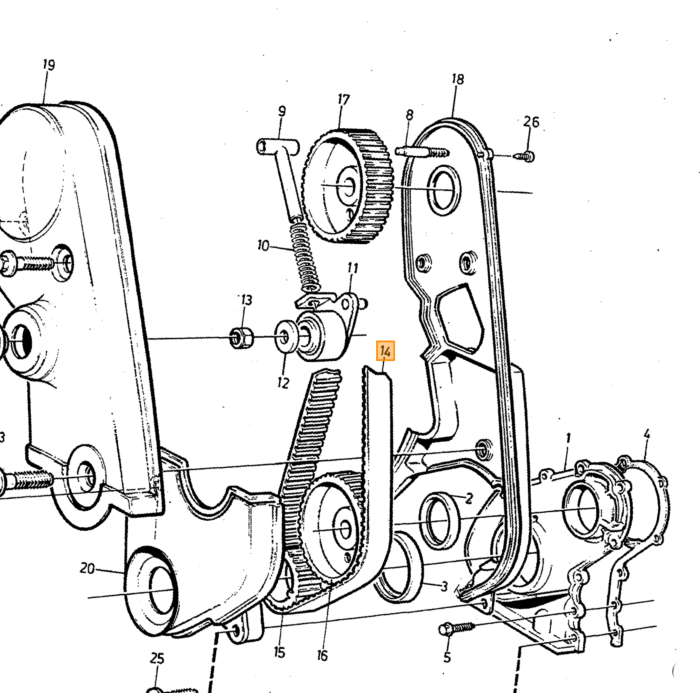 Volvo Tandrem B19+B21+B23+B230 123 tænder firkantet fortanding indtil 1993 463377 240 - 340 - 360 - 740 - 760 - 780 - 940 - 960 B17 B19 B21 B23 Volvo varenummer 271713