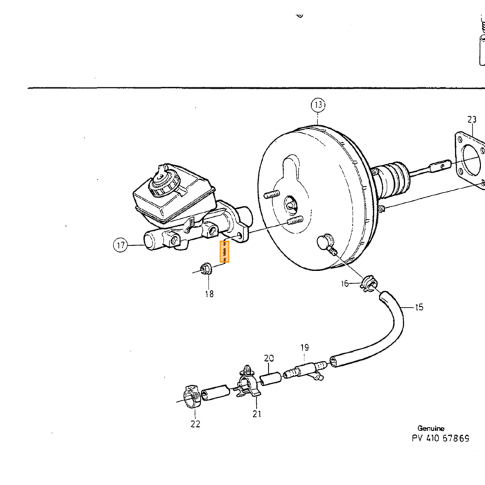 Volvo Bremseklodser bag V70 C70 760 740 960 940 S70 240 850 260 780 V70 -2000 (30793802) (272407) Volvo varenummer 271758