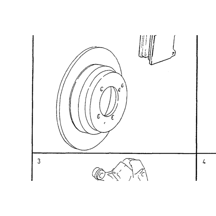 Volvo Bremseklodser bag V70 C70 760 740 960 940 S70 240 850 260 780 V70 -2000 (30793802) (272407) Volvo varenummer 271758