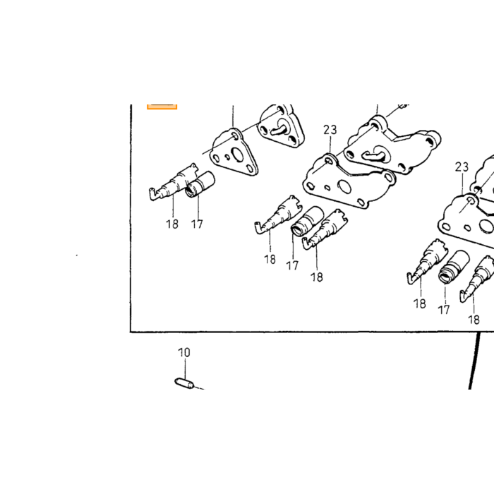 Volvo Pakningssæt Stempel Køledyser Volvo 850 - S70 - V70 - XC70 - S80 - S40 - V40 Volvo varenummer 271815