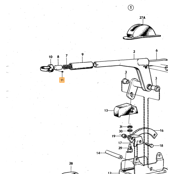 Volvo hovedbremsecylinder reparationssæt B20 P1800E+ES+140 164 (22,2 diam) cyl. 1212406 type ATE Volvo varenummer 273226