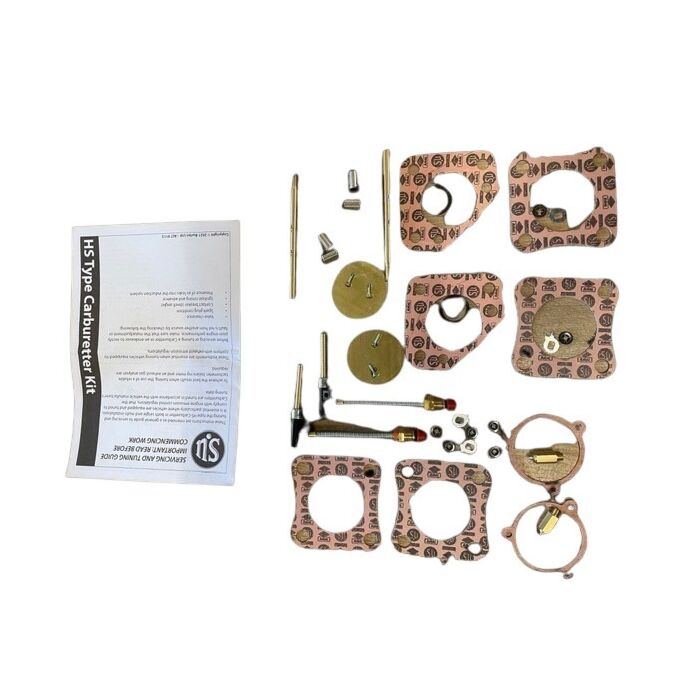 Carburateur reparatie revisieset SU HS6 (set voor 2 carburateurs) incl sproeierbuizen met gasklep