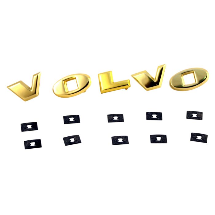 Letterset VOLVO goudkleur origineel incl clips Amazon origineel Volvo