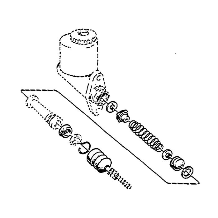 Volvo Bremsehovedcylinder Reparationssæt Amazon+P1800 B18 Enkelt System (662186) Volvo Varenummer 276461