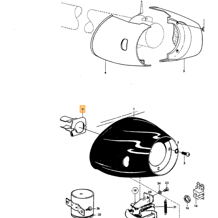 Volvo Lampe 12 volt 2watt 9mm bayone (instrumentbræt) 2WBA9S/amazon 240 140 (989765) pv duett Volvo varenummer 277703