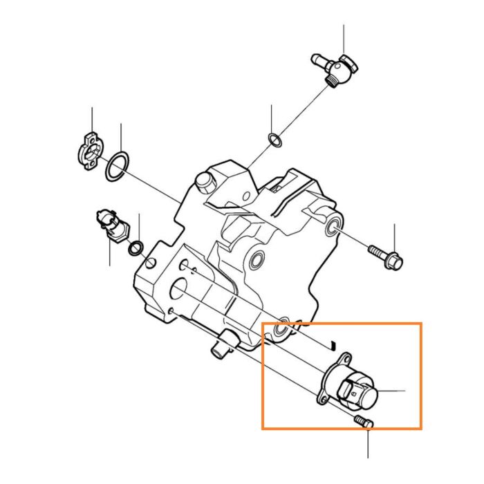 Volvo Brændstof benzintryksregulator Volvo C30 C70 (2006-) S40 V50 (2004-) S60 (-2009) S80 (2007-) V70 P26 (2001-2007) V70 P26 XC70 (2001-2007) V70 XC70 (2008-) XC60 (-2017) XC90 (-2014) Volvo varenummer 30731402