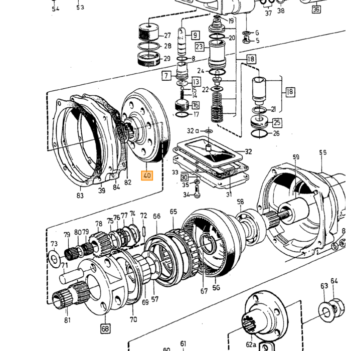 Volvo Bremsebånd overdrive kobling 240 740 940 760 780 S90 V90 Volvo varenummer 3502761