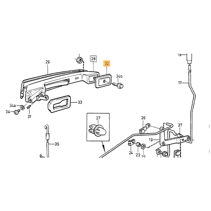 Volvo Pakning Volvo typeVolvo 740 760 780Volvo 940Volvo 960: Volvo varenr. 3503042