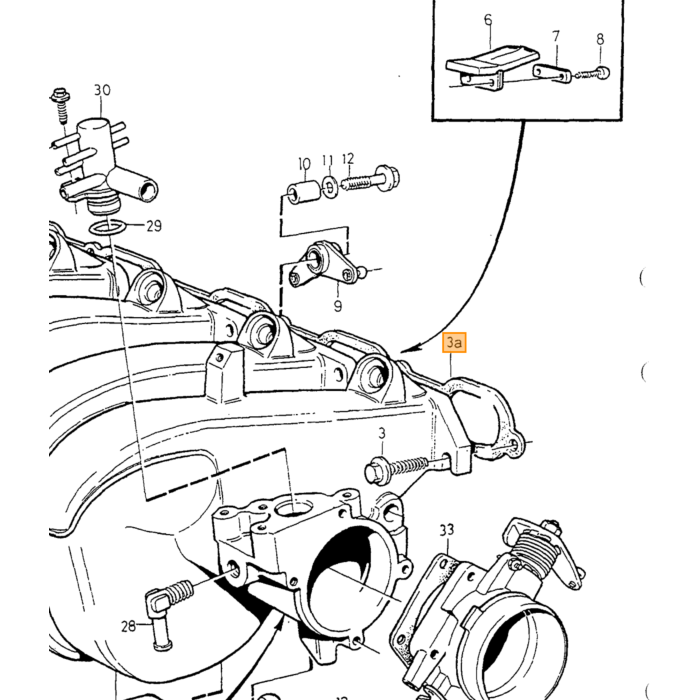 Volvo pakning RING 850 960 krumtaphusventilation uden turbo (3517842) Volvo varenummer 3507740