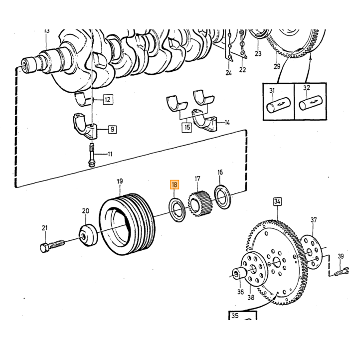 Volvo Pakning Brændstofpumpe Brændstofpumpe B19+B21+B23+B200 Volvo varenummer 3514628
