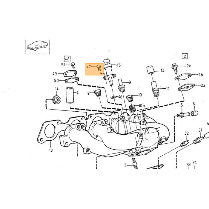 Volvo Udstødningsmanifoldrør Volvo varenummer 3514976