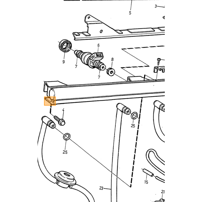 Volvo Brændstoftrykregulator 240+40+940 B200F/FT+B204E/FT+B230F/ET+B234F(0280160294) Volvo varenummer 3517064