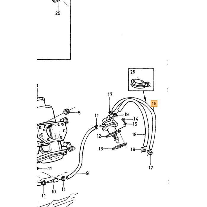 Volvo Koldstartsindsprøjtningsdyse B19E+B21E+B23E+B21F+B200E+B230E (0 280 170 445) K tronic Volvo varenummer 3517065