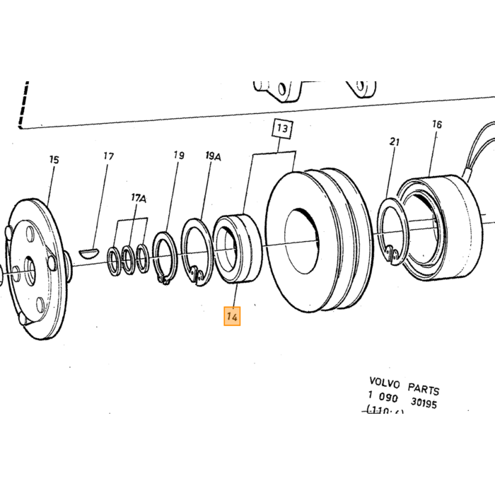 Volvo ventil Volvo varenr. 3522521