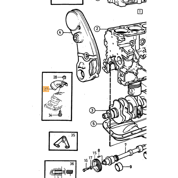 Volvo beskyttelsesplade Volvo varenummer 3531370