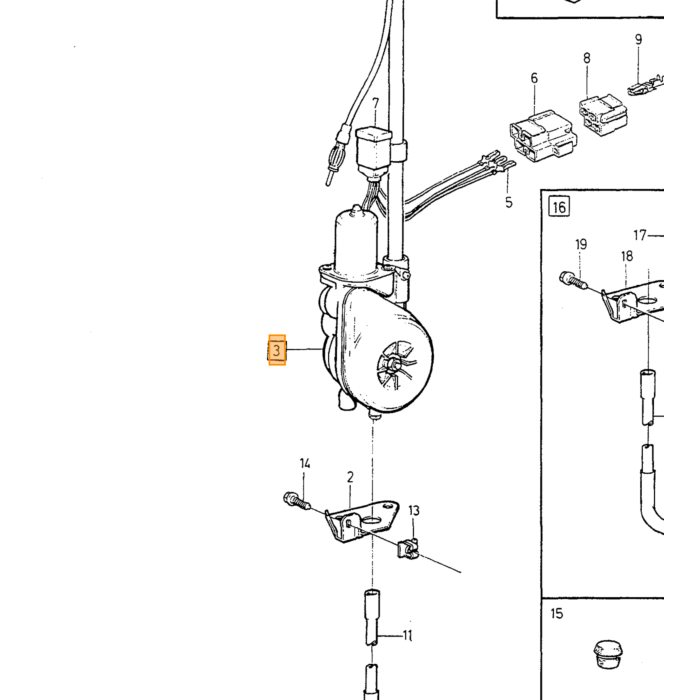 Volvo højtaler Volvo varenr. 3533623