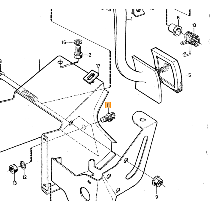 Volvo Bremselyskontakt AmazonB20+140+164+240+260+740+850+940+S90+V90(679364) Saab 99340-360 240 V70 940 S90 164 850 140 V90 Xc70 Volvo varenummer 3544691
