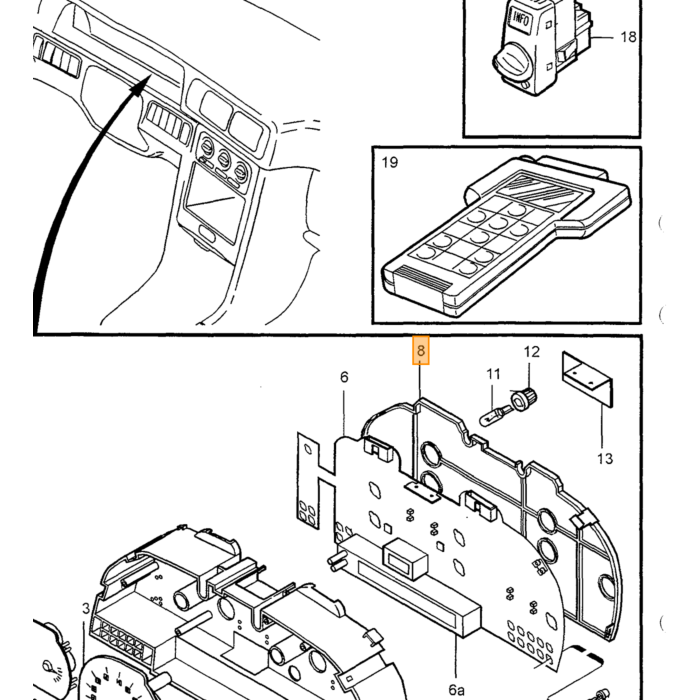 Volvo Olietrykssensor Volvo 240 - 360 - 740 - 760 - 780 - 940 - 960 - S40 - V40 - V50 - S60 - C70 - V70 - S70 - XC70 - XC90 - S80 - S90 - V90 Volvo varenummer 3545696