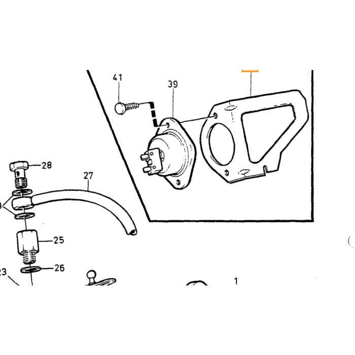 Volvo Brændstof benzinledning K jetronic 2. cylinder 240+740+940(39686519) Volvo varenummer 3547014