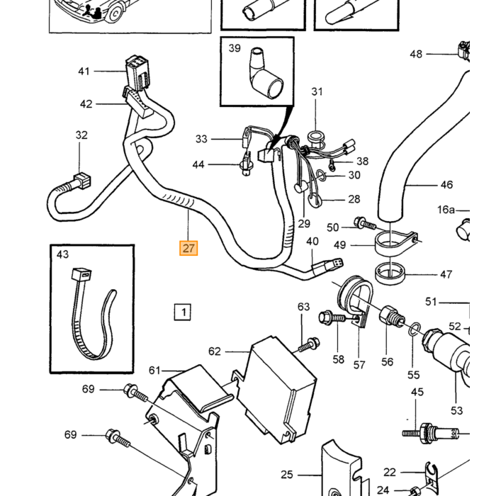 Volvo ledningsnet Volvo varenummer 3729544