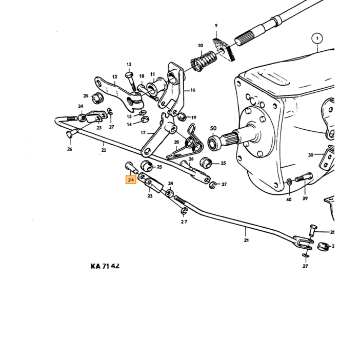 Volvo Gearkasse hjælpeaksel til tårnakselgear M40+M41 16,75mmx220 140 145 164 Amazon 121 Amazon 122 S Amazon 220 C202 C303 P1800 P1800 EP 1800 ES P 210 Duett PV444 P445 DUETT PV544 Volvo varenummer 380157