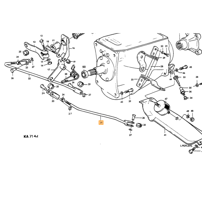 Volvo Oliepakning Speedometerkabel Gear M40+M41+M400+M45+M46+M47+BW35+BW55+AW70 Volvo varenummer 380192