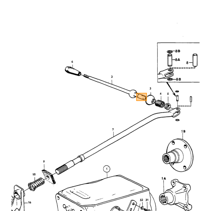 Volvo Gummiring gearkasseflange indgangsaksel M40+M41 (3 stk. nødvendige) 140 145 164 Amazon 121 Amazon 122 S Amazon 220 P1800 P1800 EP 1800 ES P 210 Duett P445 DUETT PV544 Volvo varenummer 380381