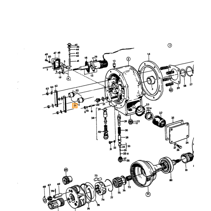Volvo A planetgear overdrive type D Volvo varenummer 380409