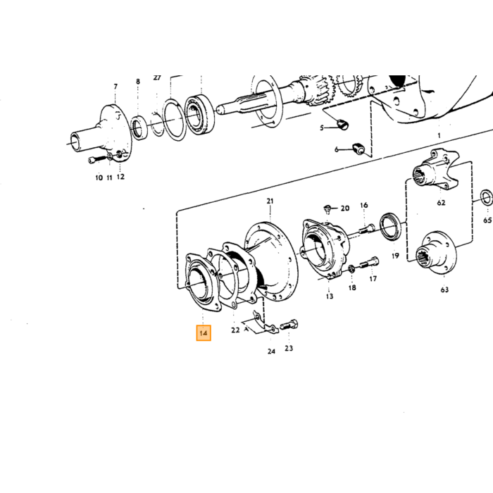 Volvo mellemflangelejeholder IKKE LÆNGERE TILGÆNGELIG Volvo varenummer 380425