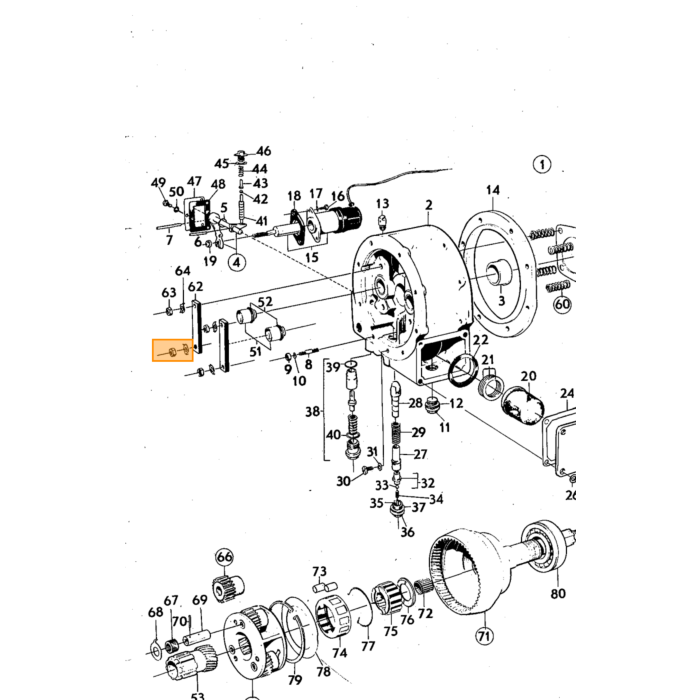 Volvo Gummiring kilometertælleraksel + overdrive M41 gearkasse (191117) Volvo varenummer 380757