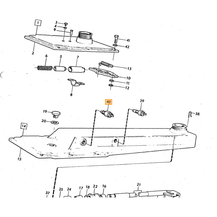 Volvo Kontakt baklys 3-benet M41 1800E 1800ES 140 164 Volvo varenummer 381251