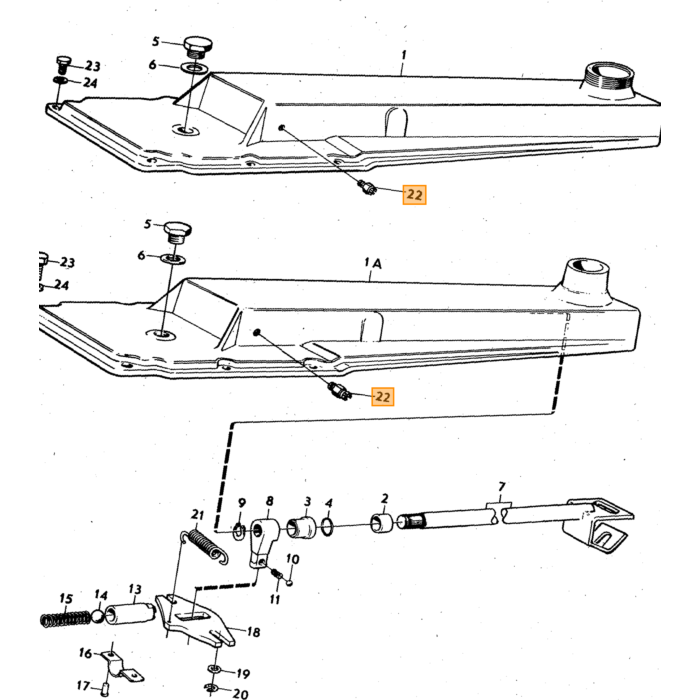 Volvo Kontakt baklys 3-benet M41 1800E 1800ES 140 164 Volvo varenummer 381251