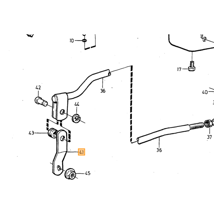 Volvo Nylonplast automatgear BW35+BW55 140+164+240 indv 12mm udv 15mm Volvo varenummer 381710