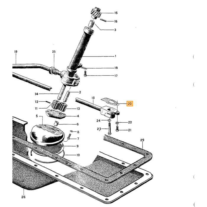 Oliepumpepakning B16 B16A -124556 B16B -56.094