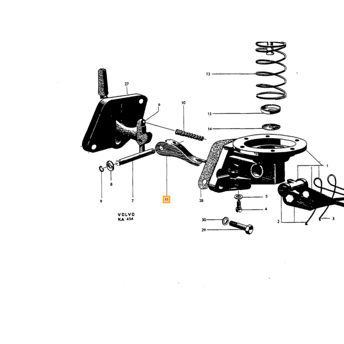 Volvo Benzinpumpe Brændstofpumpe B4B+B16 med Glasbeholder Amazon+PV444+PV544+445+Duett+P210+ Volvo Varenummer 403269