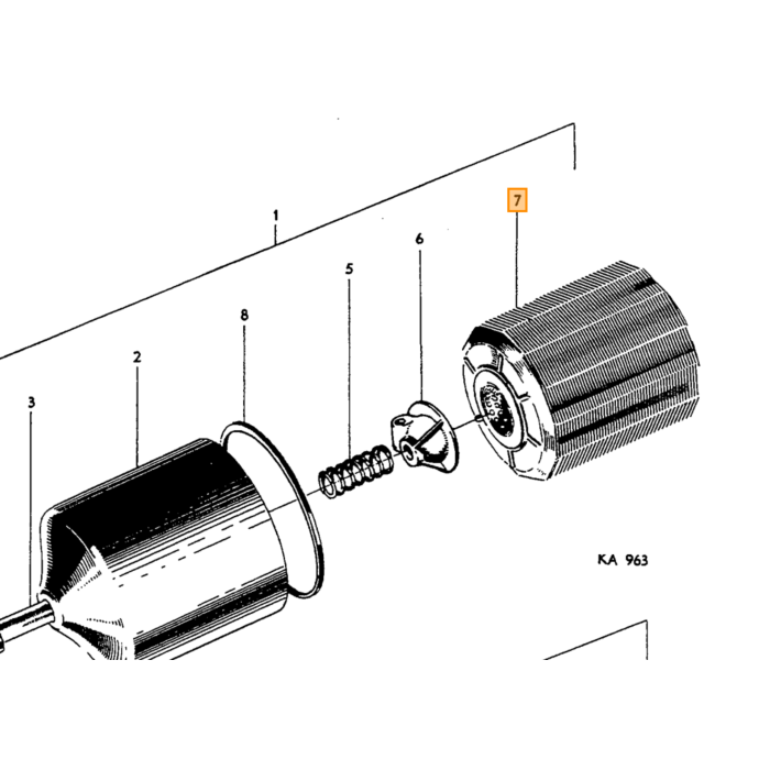 Volvo Oliefilter B16 PV444+PV544+445+210+Duett+Amazon Original Volvo Volvo varenummer 403984