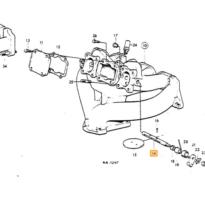 Volvo Nav krumtapakselring tandrem side B18 + B20 flangebøsning AmazonPV544 + Duett + P1800 Volvo varenummer 418264