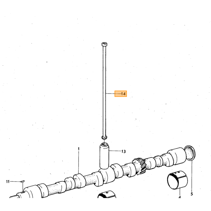 Stødstang B18+B20, brugt