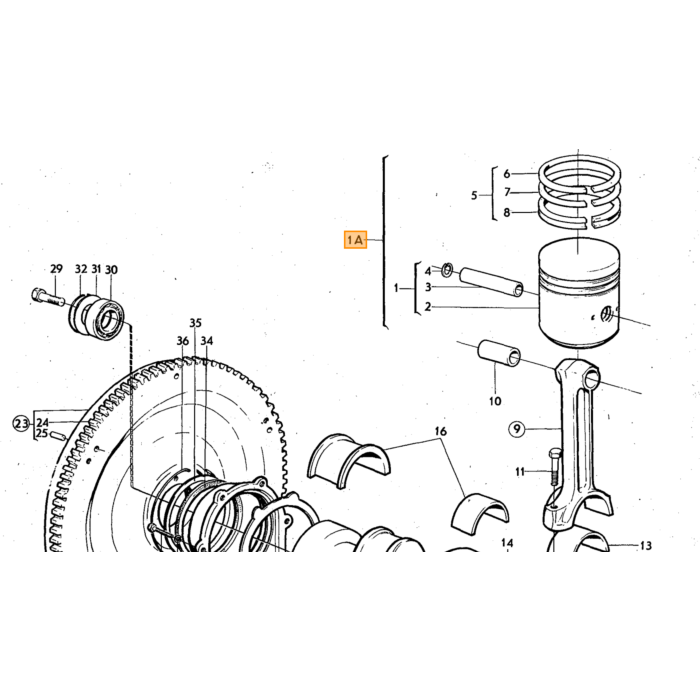 Volvo Starterring B18+B20 PV544+Duett+Amazon+P1800+140+240 9 mm tyk Volvo varenummer 419633