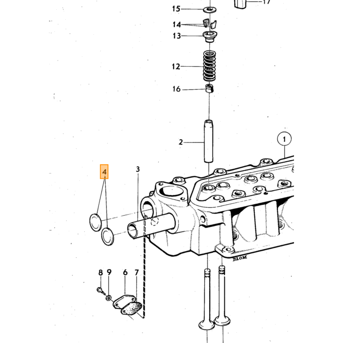 Volvo Indsugningsventil B20+B30 44mm Volvo varenummer 419766
