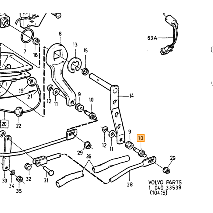 Volvo klemme Volvo varenr. 460428